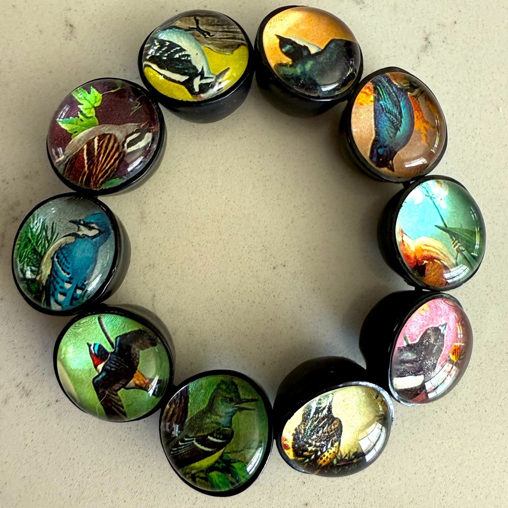 Colorful Bird-Themed Bracelet
